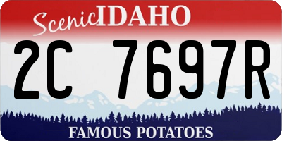 ID license plate 2C7697R