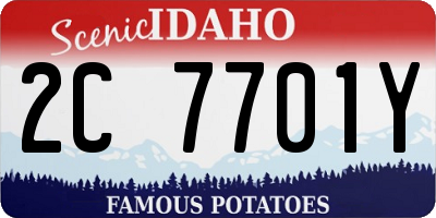 ID license plate 2C7701Y