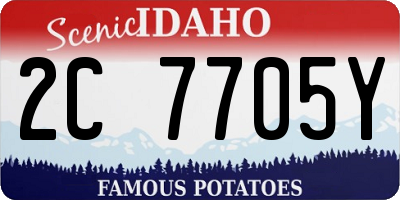 ID license plate 2C7705Y