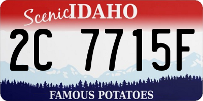 ID license plate 2C7715F