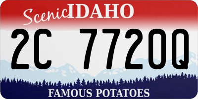 ID license plate 2C7720Q