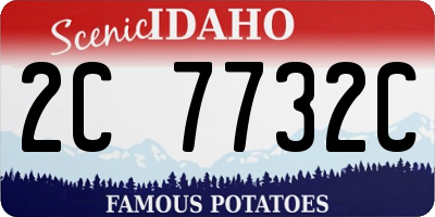 ID license plate 2C7732C