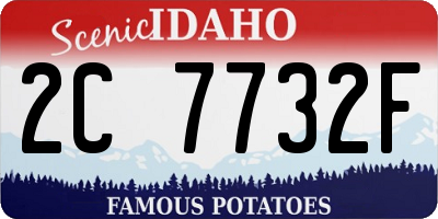 ID license plate 2C7732F