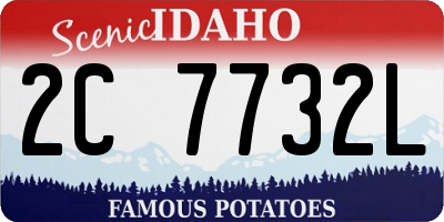 ID license plate 2C7732L