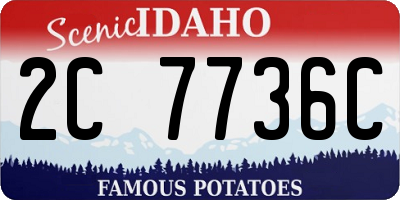 ID license plate 2C7736C