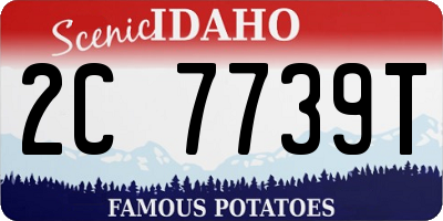 ID license plate 2C7739T