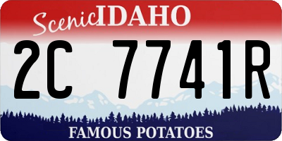 ID license plate 2C7741R