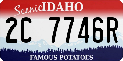 ID license plate 2C7746R
