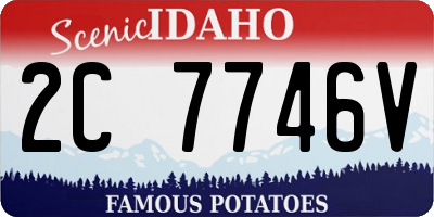 ID license plate 2C7746V