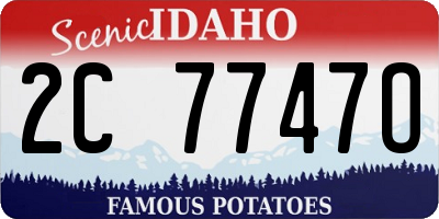 ID license plate 2C7747O