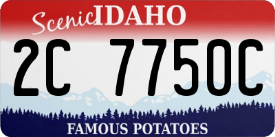 ID license plate 2C7750C