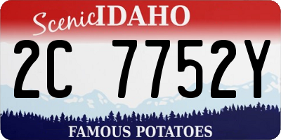 ID license plate 2C7752Y