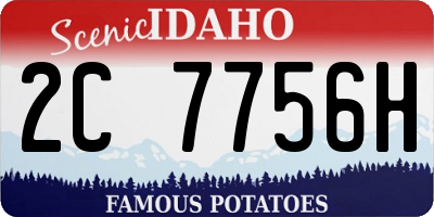 ID license plate 2C7756H
