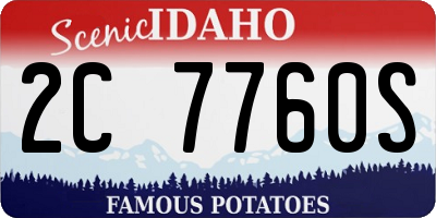ID license plate 2C7760S