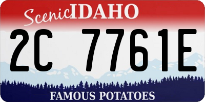 ID license plate 2C7761E