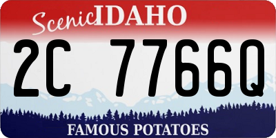 ID license plate 2C7766Q