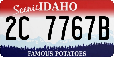 ID license plate 2C7767B