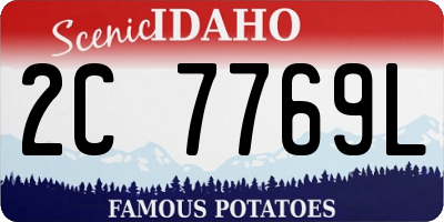 ID license plate 2C7769L