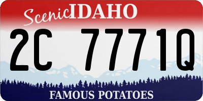 ID license plate 2C7771Q