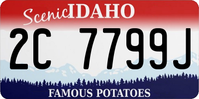 ID license plate 2C7799J