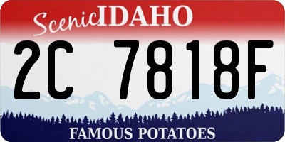 ID license plate 2C7818F