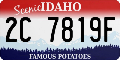 ID license plate 2C7819F
