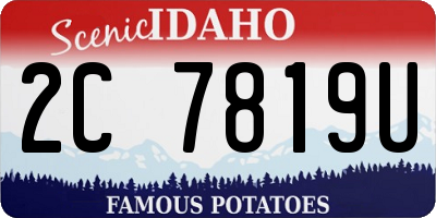 ID license plate 2C7819U