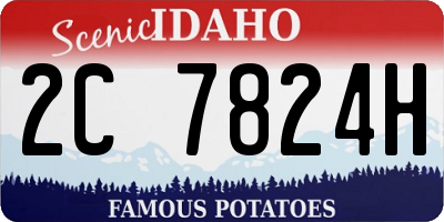 ID license plate 2C7824H