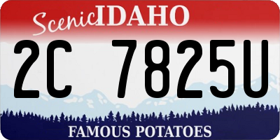 ID license plate 2C7825U