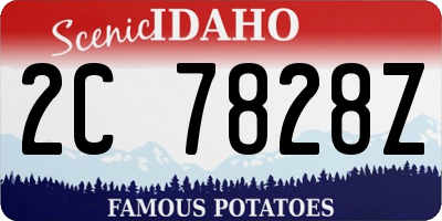 ID license plate 2C7828Z