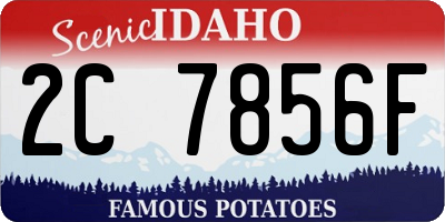 ID license plate 2C7856F