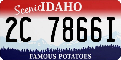 ID license plate 2C7866I