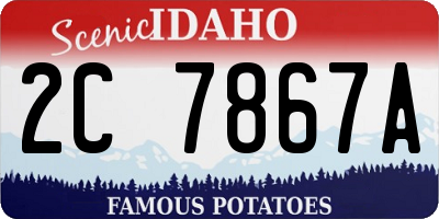 ID license plate 2C7867A