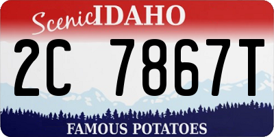 ID license plate 2C7867T