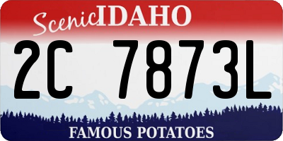 ID license plate 2C7873L
