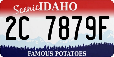 ID license plate 2C7879F