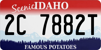 ID license plate 2C7882T