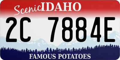 ID license plate 2C7884E
