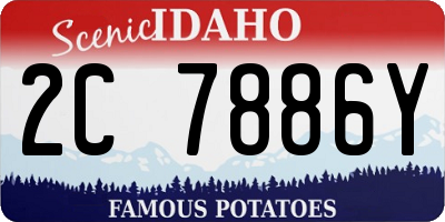 ID license plate 2C7886Y