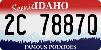 ID license plate 2C7887Q