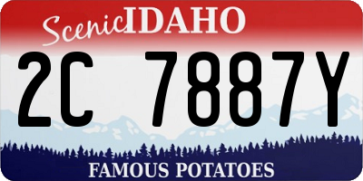 ID license plate 2C7887Y