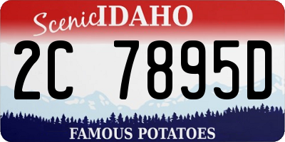 ID license plate 2C7895D