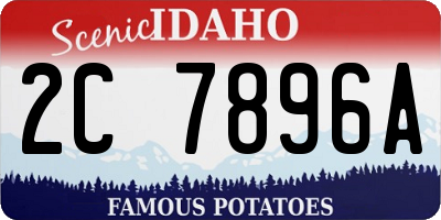 ID license plate 2C7896A