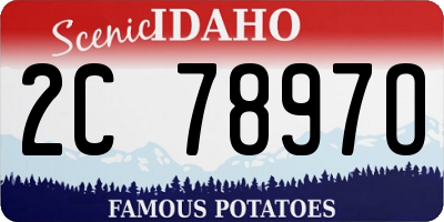 ID license plate 2C7897O