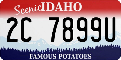 ID license plate 2C7899U