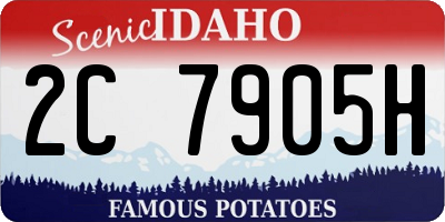 ID license plate 2C7905H