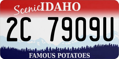 ID license plate 2C7909U
