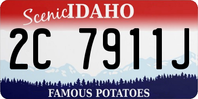 ID license plate 2C7911J