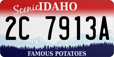 ID license plate 2C7913A