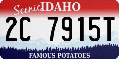 ID license plate 2C7915T